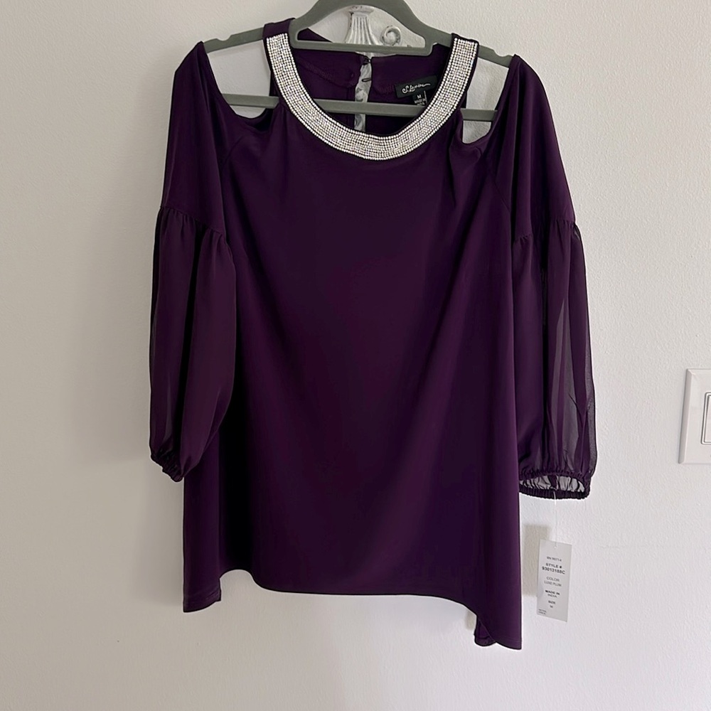 Royal purple S. Levine blouse size M